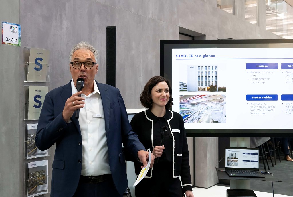Willi Stadler and Julia Stadler presenting at the STADLER press event_resized
